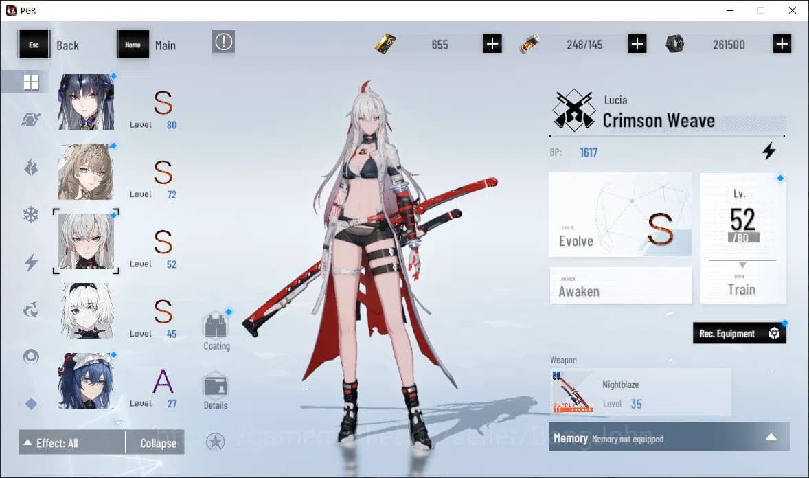 Punishing: Gray Raven Accounts ASIA|Lv 46 | [S Nirvantia,S Crepuscule,S LuciaCW,S image 11