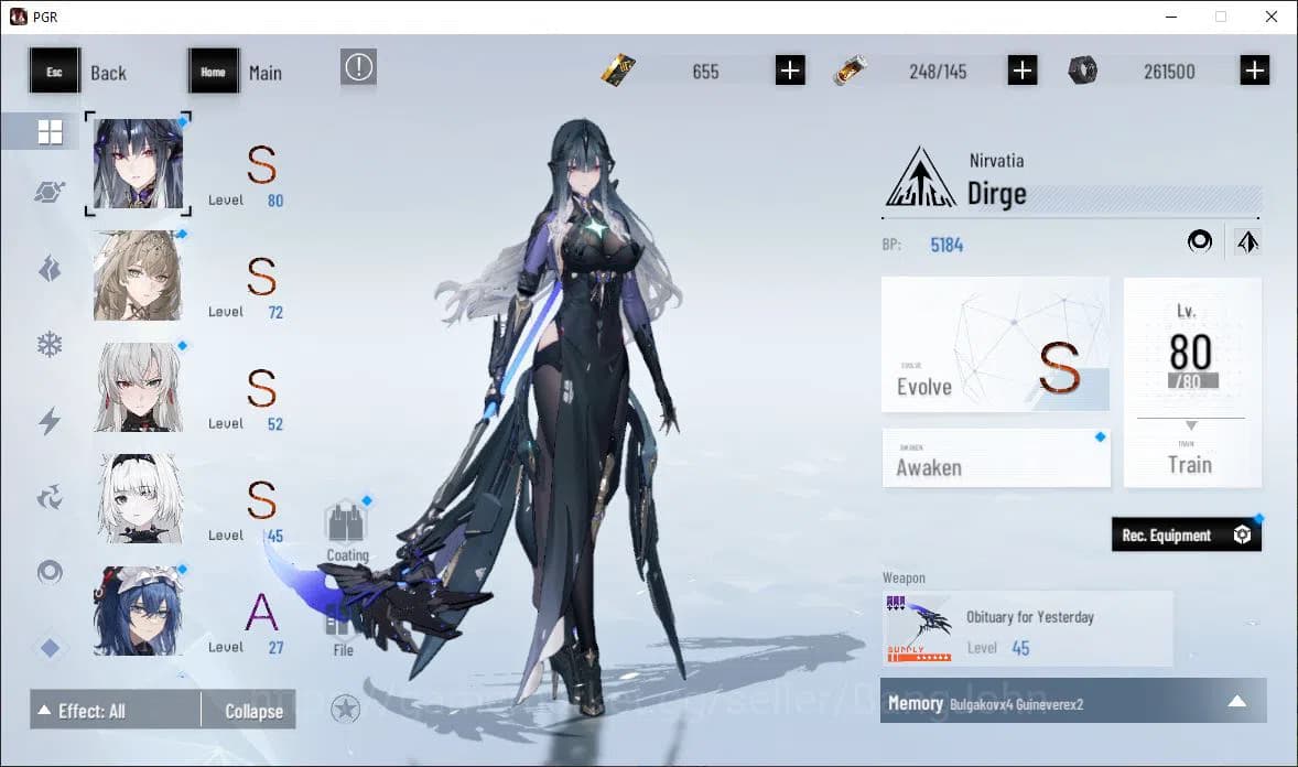 Punishing: Gray Raven Accounts ASIA|Lv 46 | [S Nirvantia,S Crepuscule,S LuciaCW,S image 13