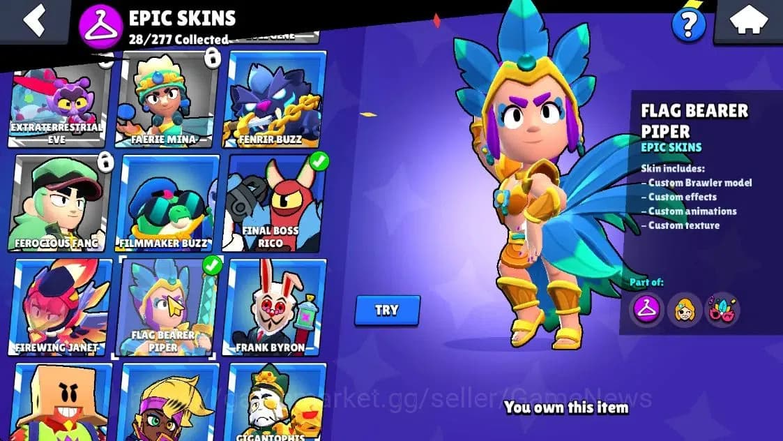 Brawl Stars Accounts Lvl 72|24,9K Trophy|42 Brawler 17 Max Lvl|2 Presti image 19