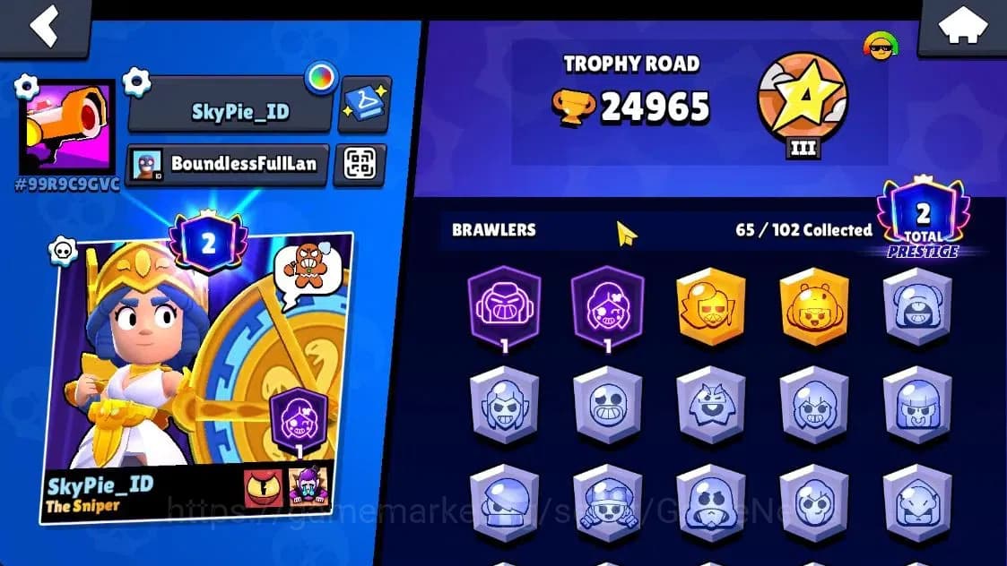 Brawl Stars Accounts Lvl 72|24,9K Trophy|42 Brawler 17 Max Lvl|2 Presti image 4