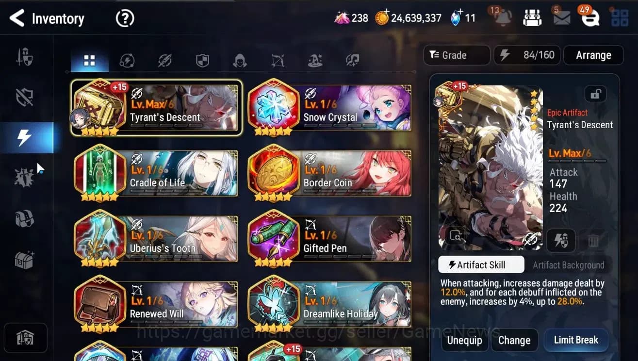 Epic Seven Accounts GLOBAL Unverif|New Era|9 ML(Salome,NM Luna[285 SPD image 18