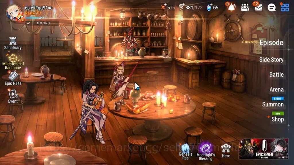 Epic Seven Accounts GLOBAL UNVERIF|New Era|2 ML(Salome, DB Senya)+ Set image 1