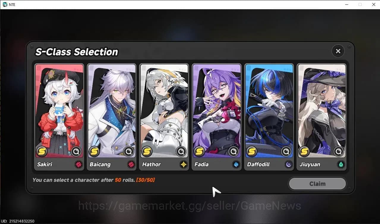 Neverness to Everness Accounts GLOBAL NA|HL 3|1 SSR Meta Nanally +1 S-Class Char image 7