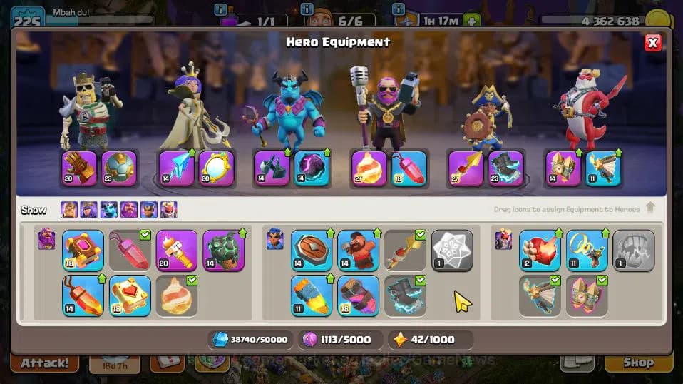 Clash of Clans Accounts TH 17-BH 10|Almost MAX|LV 225|HH 11|BK 70,AQ 80,GW image 9