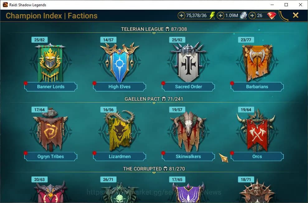 Raid: Shadow Legends Accounts Lv7 891K Power|1 Mythic(Androc)|23 Legend(Ninja,Al image 3