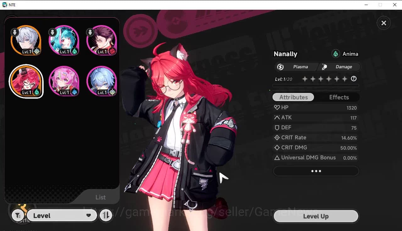 Neverness to Everness Accounts GLOBAL EU|HL 5|1 SSR Limited Nanally + 2 S Arc|4 S image 1