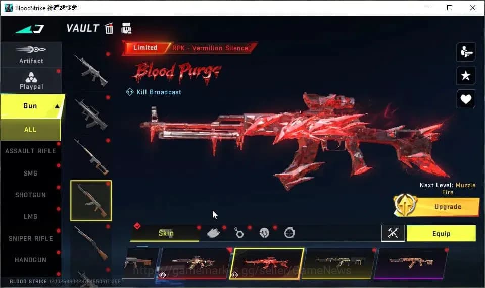 Blood Strike Accounts ASIA|ETERNAL Desert Eagle-Scorpius|ULTRA Melee Kuk image 10