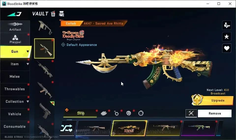Blood Strike Accounts ASIA|ETERNAL Desert Eagle-Scorpius|ULTRA Melee Kuk image 18