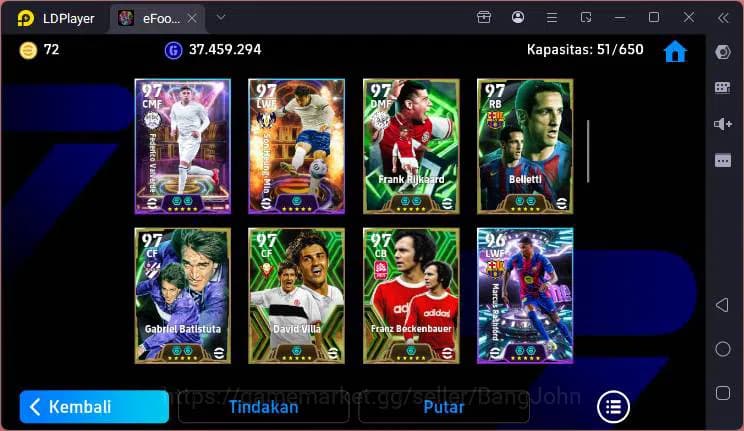 eFootball Accounts ANDROID|PW 3200|O'Kahn Tsubasa,Messi ARG epik,Velv image 5