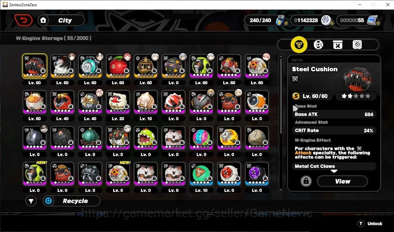 Zenless Zone Zero Accounts ASIA|IK 55|80 EMT|5 Limited,YSG Premium Team[(Yixu image 11