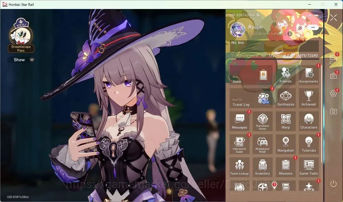 Honkai Star Rail Accounts ASIA | TL 67 | 13 LIMIT | SILVER WOLF | CERYDRA | image 1