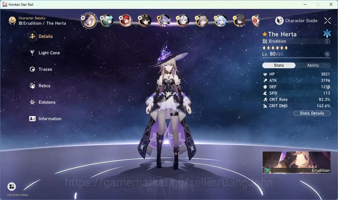Honkai Star Rail Accounts ASIA | TL 67 | 13 LIMIT | SILVER WOLF | CERYDRA | image 4