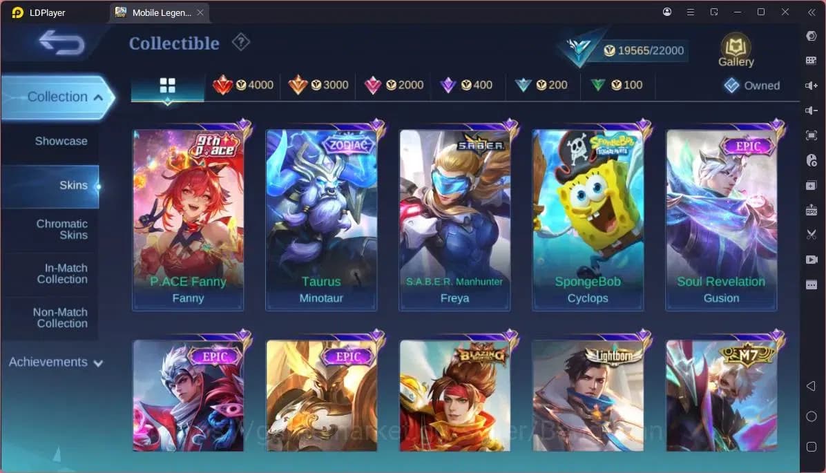 Mobile Legends: Bang Bang Accounts GLOBAL Hero 55 Skin 72|Prime Granger|Lightborn Gra image 3