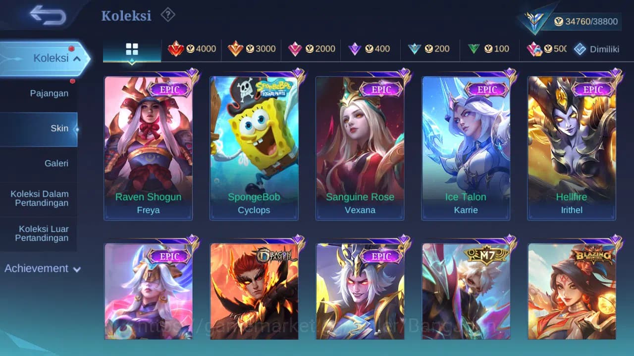 Mobile Legends: Bang Bang Accounts GLOBAL Hero 84 Skin 126 Luckybox Miya | Prime Beat image 3