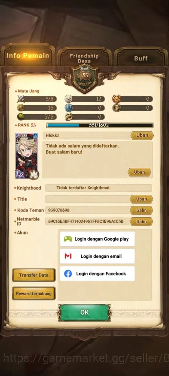 The Seven Deadly Sins: Grand Cross Accounts GLOBAL|1.08M CC|1LR Roxy|UR Salos,Despair Mael,Fre image 2