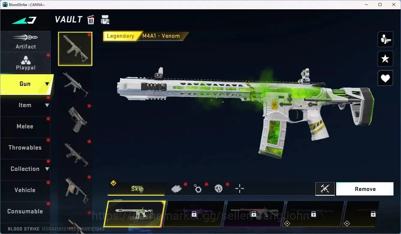 Blood Strike Accounts ASIA | Collab AK47-Sacred Axe Rhitta | Legendary M image 18