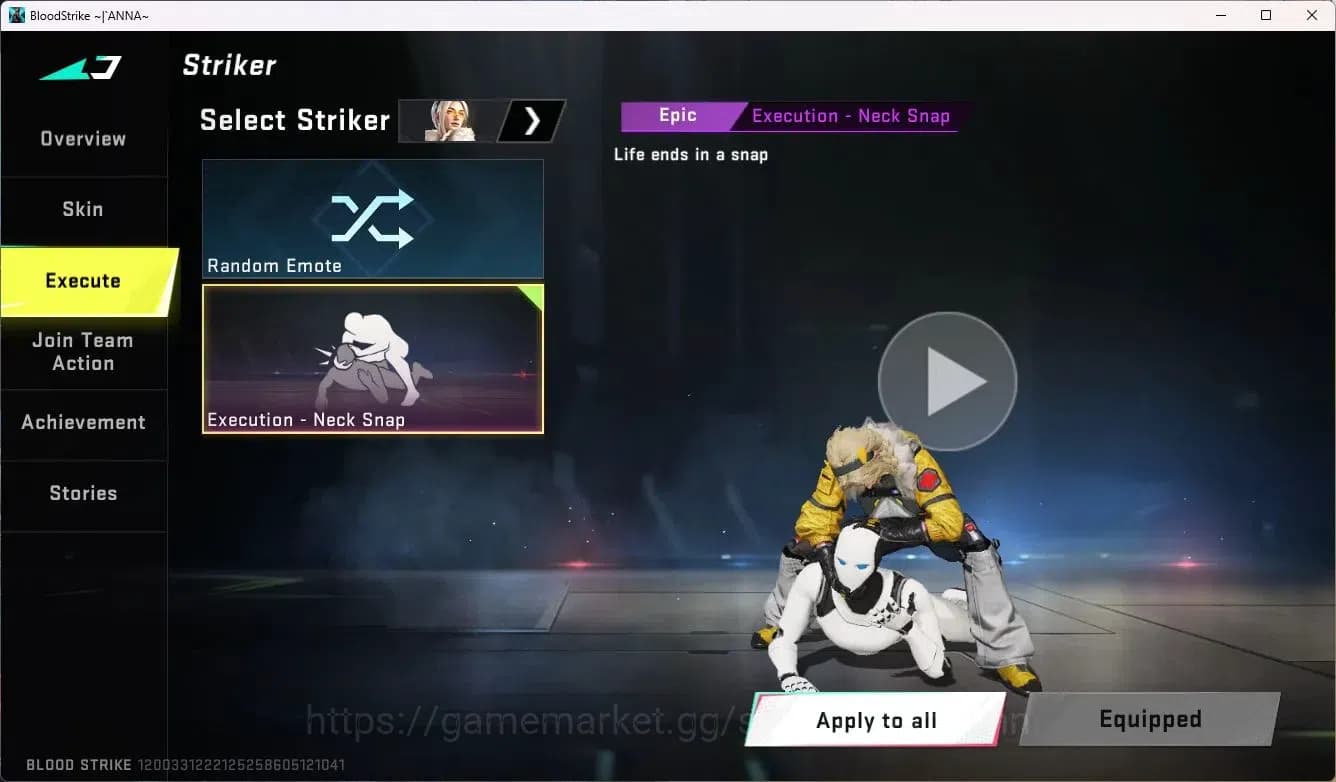 Blood Strike Accounts ASIA | Collab AK47-Sacred Axe Rhitta | Legendary M image 5