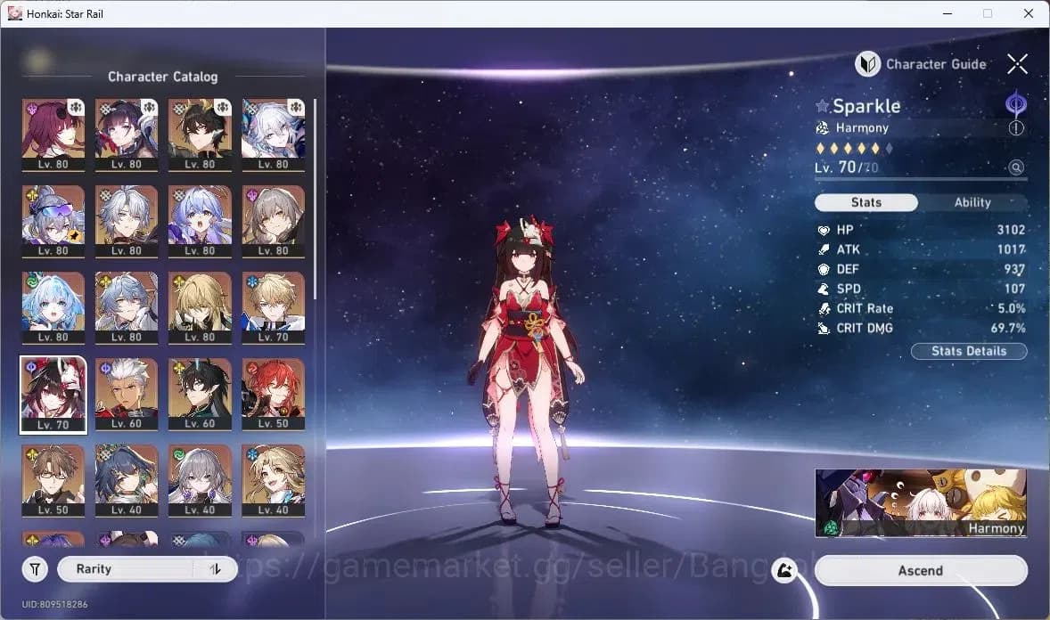Honkai Star Rail Accounts ASIA | TL 68|Dan Heng PT+Sign|Kafka+Sign|Sparkle+S image 10