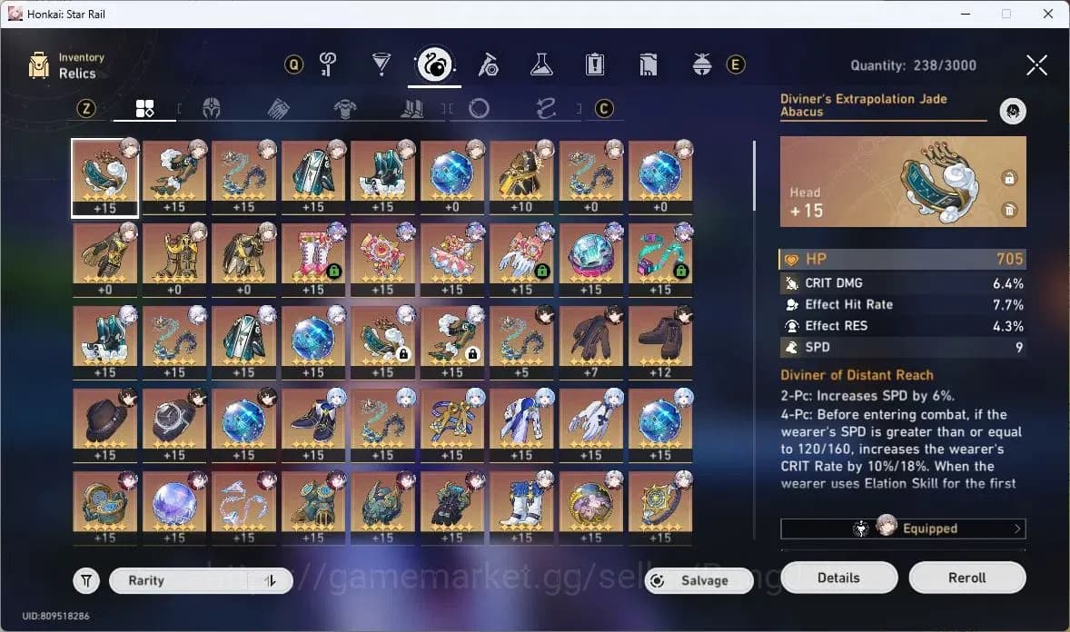 Honkai Star Rail Accounts ASIA | TL 68|Dan Heng PT+Sign|Kafka+Sign|Sparkle+S image 16