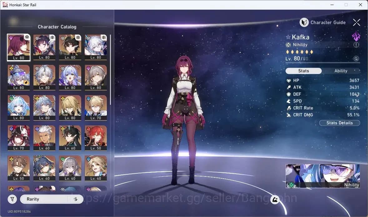 Honkai Star Rail Accounts ASIA | TL 68|Dan Heng PT+Sign|Kafka+Sign|Sparkle+S image 3