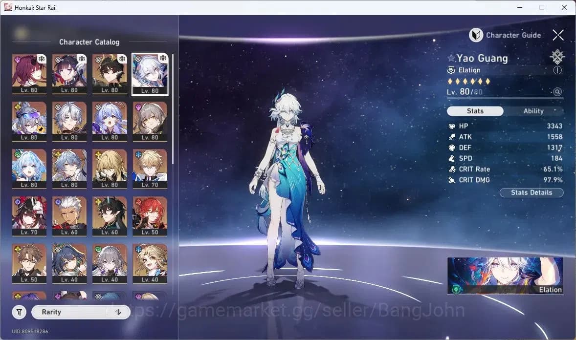 Honkai Star Rail Accounts ASIA | TL 68|Dan Heng PT+Sign|Kafka+Sign|Sparkle+S image 5