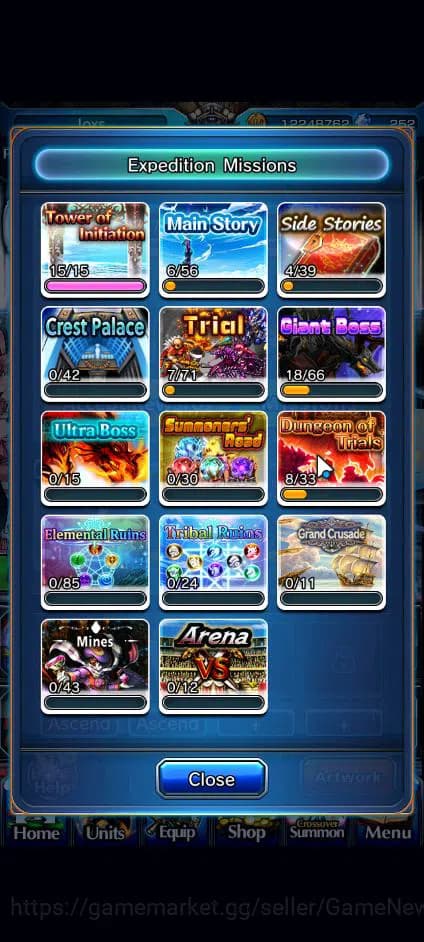 Grand Summoners Accounts Global|Rank 54|252 CC|3 Ascend+2 TW| DL Rimuru+TW, image 4