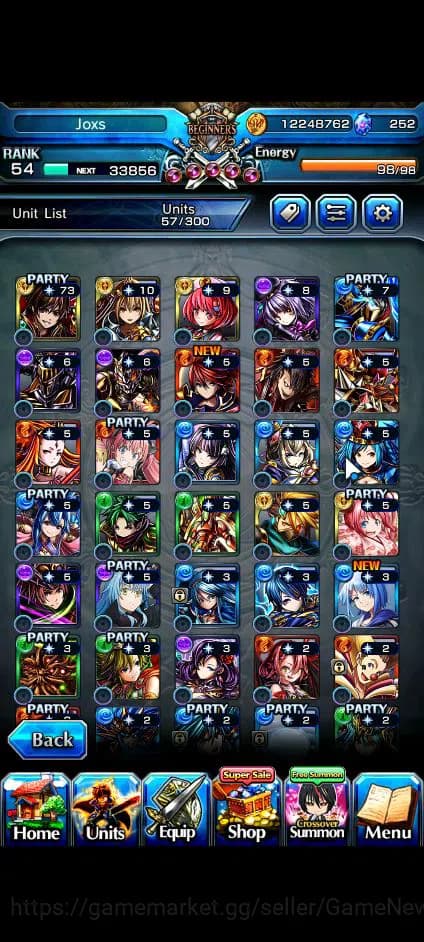 Grand Summoners Accounts Global|Rank 54|252 CC|3 Ascend+2 TW| DL Rimuru+TW, image 7