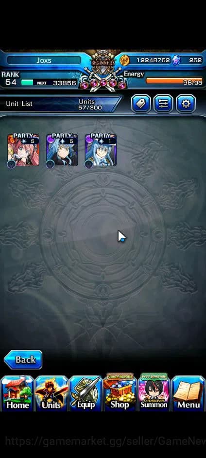 Grand Summoners Accounts Global|Rank 54|252 CC|3 Ascend+2 TW| DL Rimuru+TW, image 8