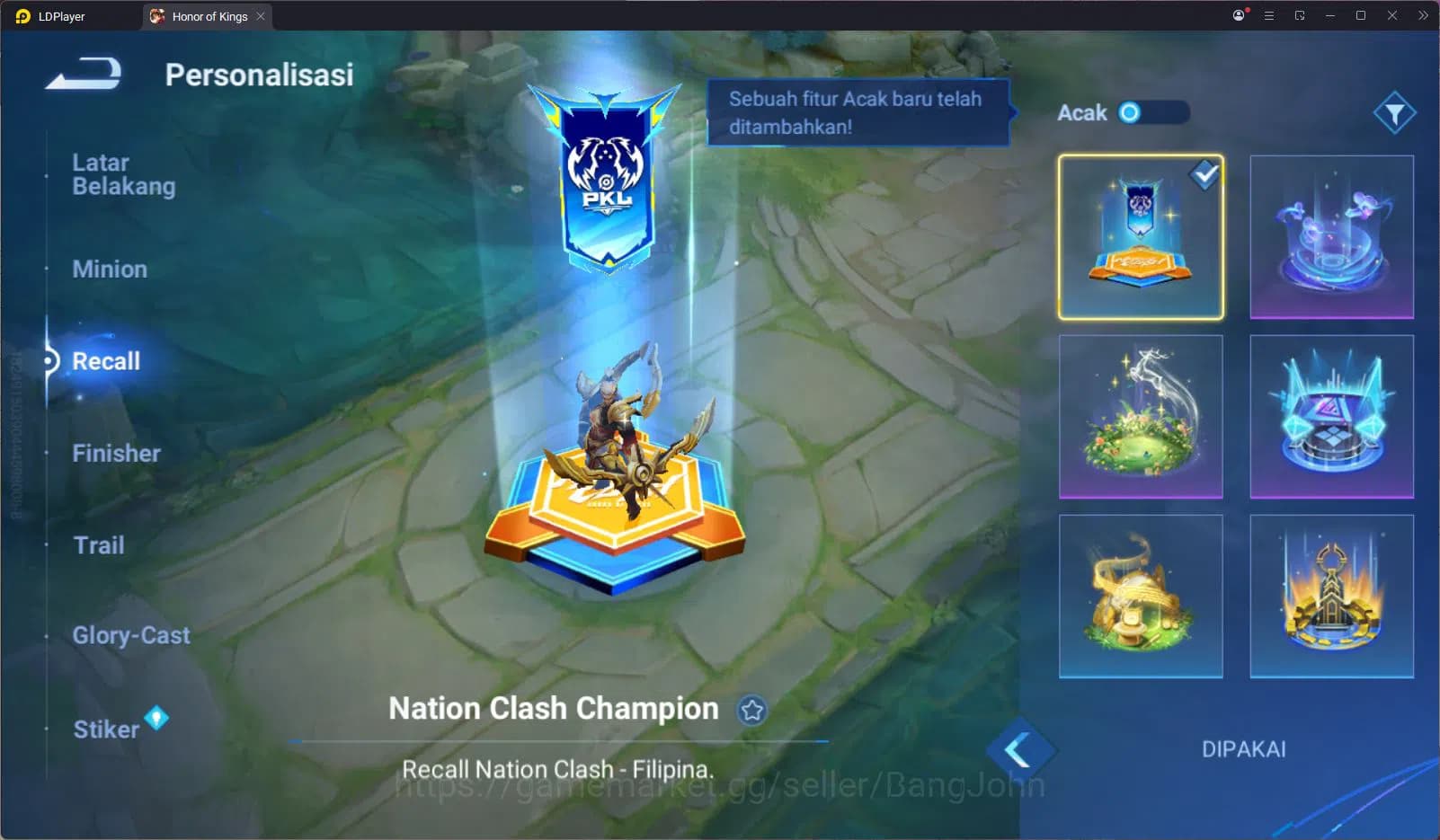 Honor of Kings Accounts Global 85 Hero 56 Skin | Farm Lane T12 | SXD Hou Y image 9