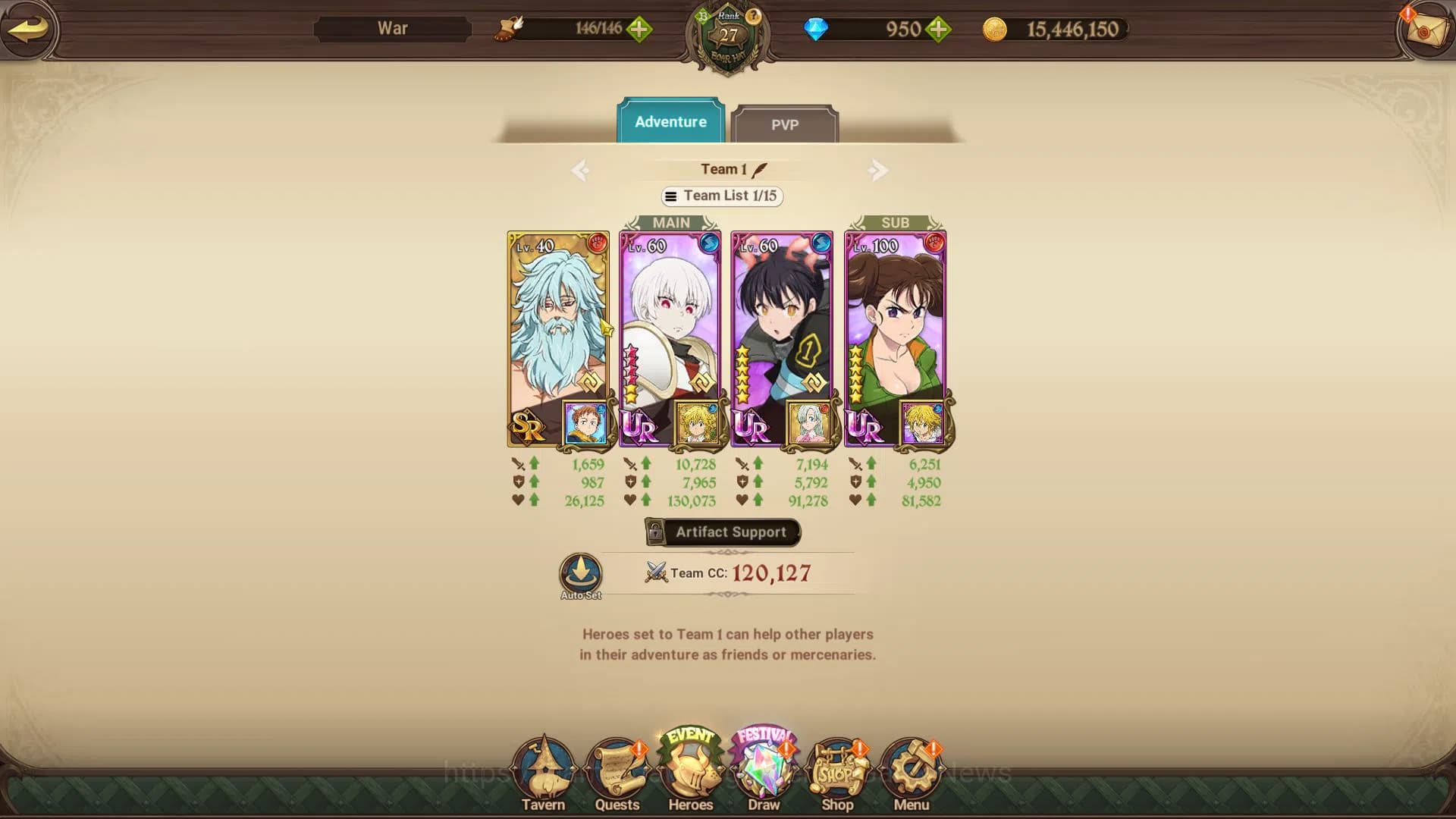 The Seven Deadly Sins: Grand Cross Accounts Global |1,1M CC|Starter CH 4|950 Dm| 2 UR+Collab F image 7