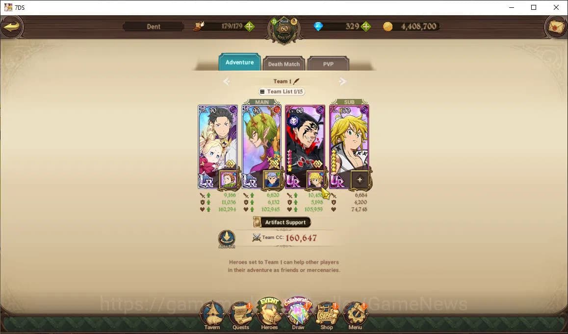 The Seven Deadly Sins: Grand Cross Accounts Global |1M CC|Chapter 4+329 Dm|2 LR+3 UR+Collab Re image 11