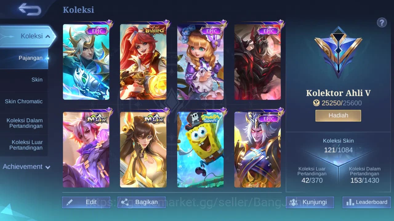 Mobile Legends: Bang Bang Accounts Hero 85 Skin 121 | Meowkin Julian, Lesley, Silvann image 8