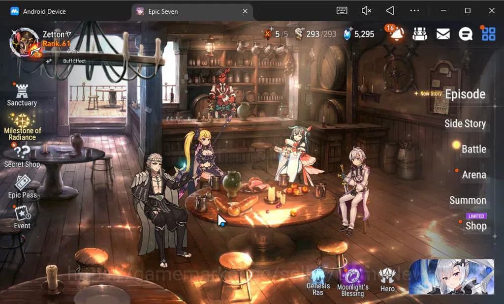 Epic Seven Accounts GLOBAL Verif|New Era|10 ML(Salome,Notos,Ruele oL,A image 1