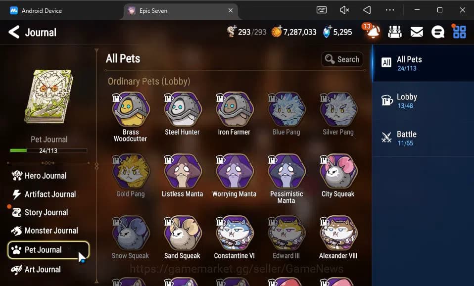 Epic Seven Accounts GLOBAL Verif|New Era|10 ML(Salome,Notos,Ruele oL,A image 3