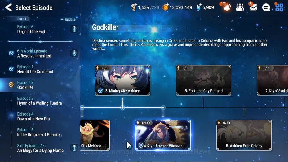Epic Seven Accounts GLOBAL Unverif|New Era|4 ML(Salome, EIlynav, DD Ra image 10