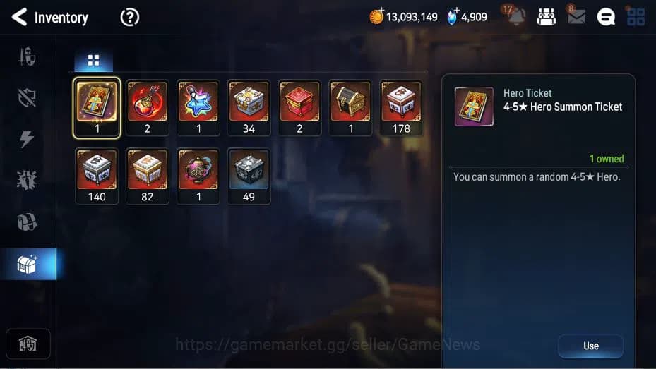 Epic Seven Accounts GLOBAL Unverif|New Era|4 ML(Salome, EIlynav, DD Ra image 2