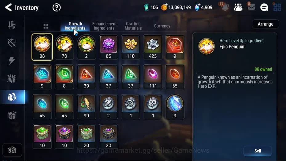 Epic Seven Accounts GLOBAL Unverif|New Era|4 ML(Salome, EIlynav, DD Ra image 3