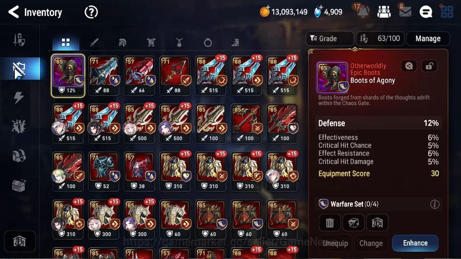 Epic Seven Accounts GLOBAL Unverif|New Era|4 ML(Salome, EIlynav, DD Ra image 8
