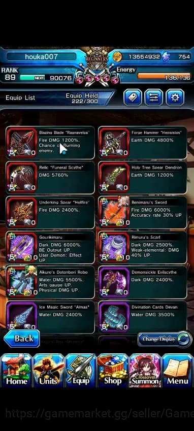 Grand Summoners Accounts Global|Rank 89|Fresh Story+Side|Ready Gacha 754 CC image 10