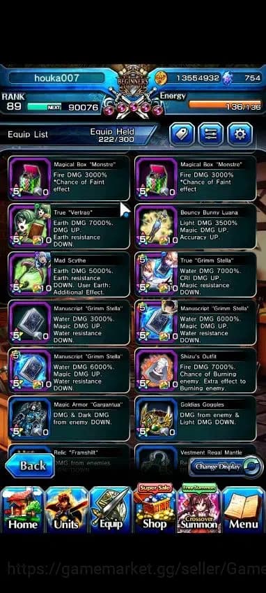 Grand Summoners Accounts Global|Rank 89|Fresh Story+Side|Ready Gacha 754 CC image 11