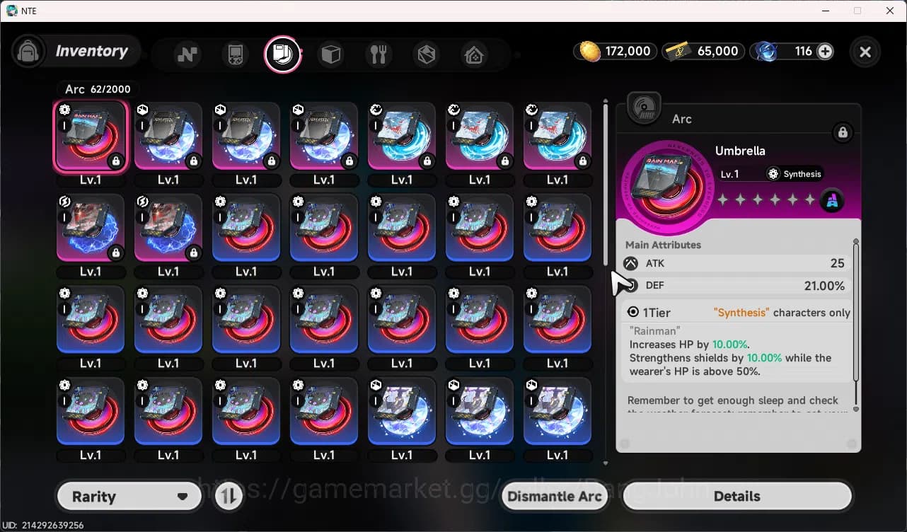 Neverness to Everness Accounts NA | Staeter Lv3 | 1 S Char Nanally + 5 A Char | M image 7