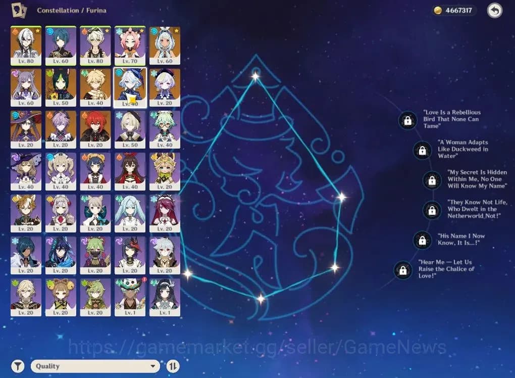 Genshin Impact Accounts ASIA|AR45|4Limited+1(*5Weapon)|Arlecchino+sign,Dur image 5