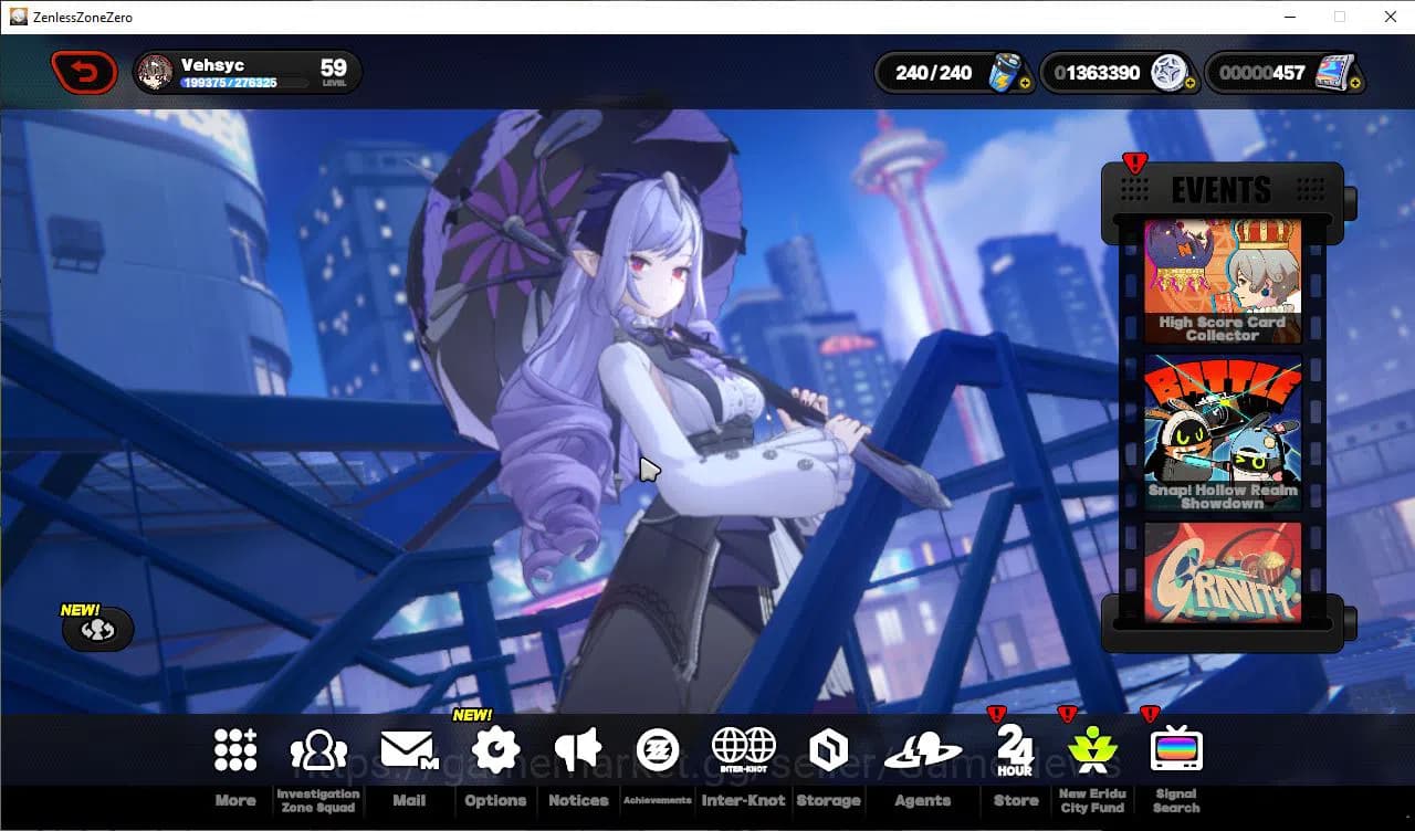 Zenless Zone Zero Accounts ASIA|IK 59|14 Limit,3 Prem Team,3 VoidHunter[(Miya image 2