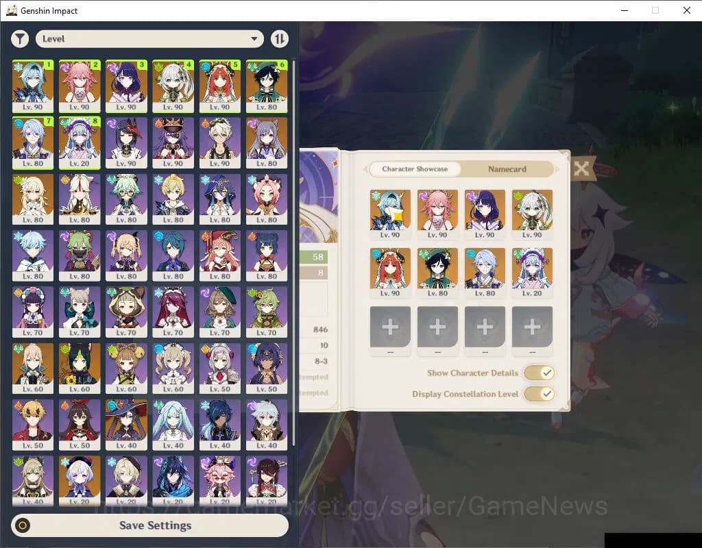 Genshin Impact Accounts ASIA|AR 58|7 Limited+6(*5Weapon)|Ayato+sign,Raiden image 1