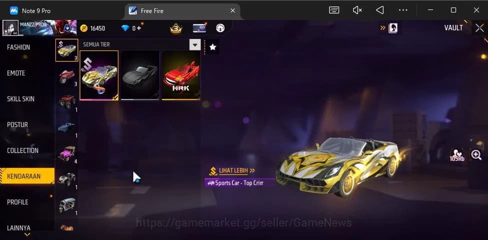 Free Fire Accounts Indonesia|Ak47 Blue Flame Draco Lv 5,SCAR Megalodo image 11