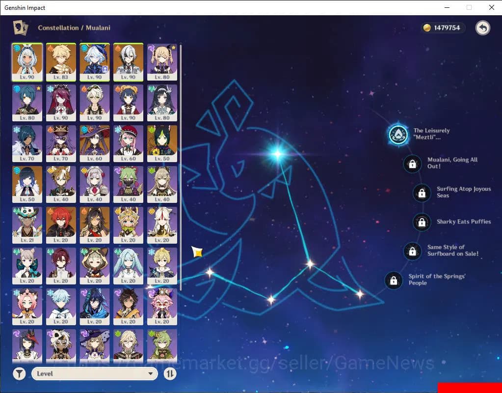 Genshin Impact Accounts Asia|AR 56|4 Limited +4(*5Weapon)|Mualani C1+Sign, image 4
