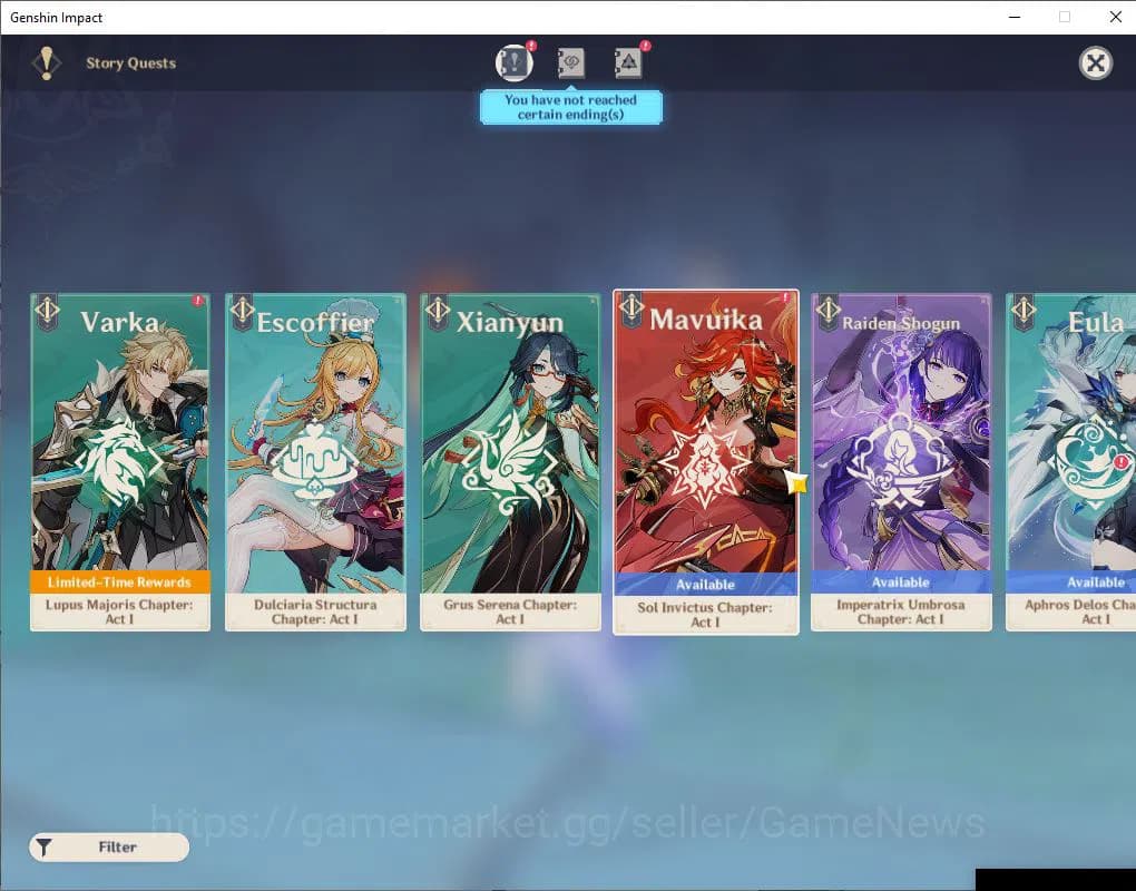 Genshin Impact Accounts Asia|AR 55 |7 Limited+2(*5WEP)|WandererC1,Riaden,N image 12