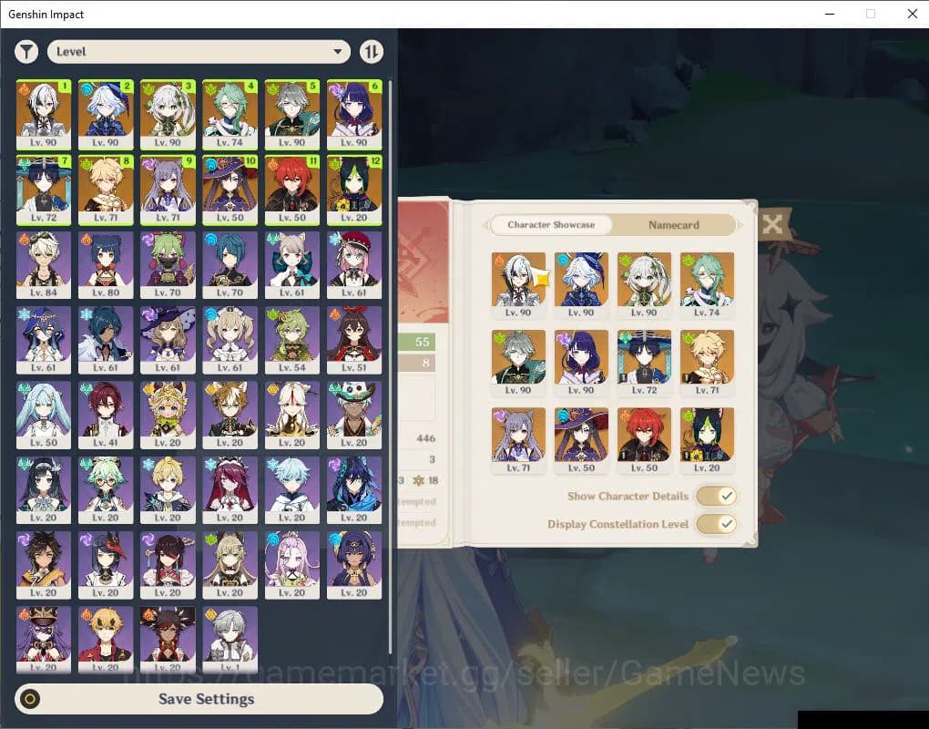 Genshin Impact Accounts Asia|AR 55 |7 Limited+2(*5WEP)|WandererC1,Riaden,N image 2