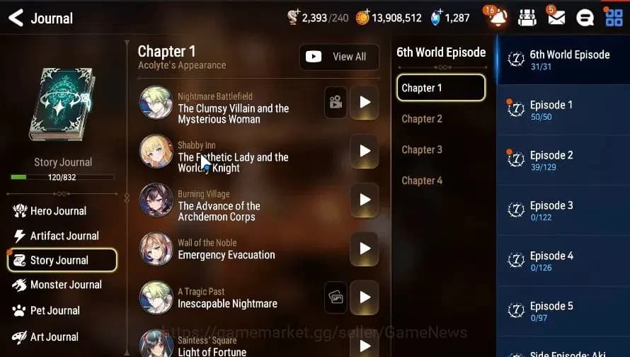 Epic Seven Accounts GLOBAL|UnVerif|6 ML(Zio,AYufine,NC Landy,LC Bellon image 8