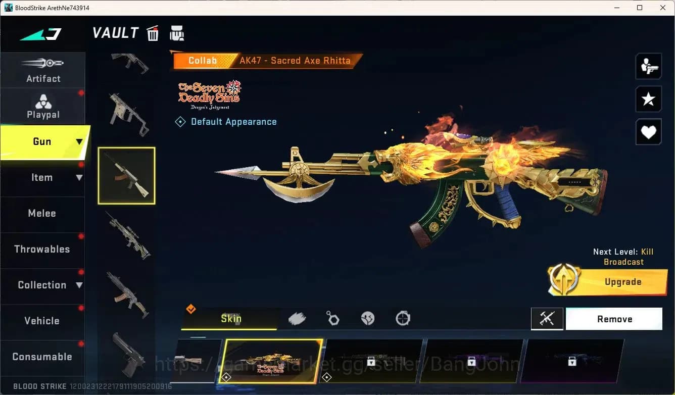 Blood Strike Accounts ASIA |Collab AK47 (7DS), BLEACH Byakuya Kuchiki|Ul image 4